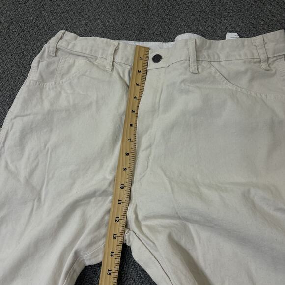 Dickies Painter Pants Mens 36x34 White Utility Workwear Carpenter * - Picture 2 of 14